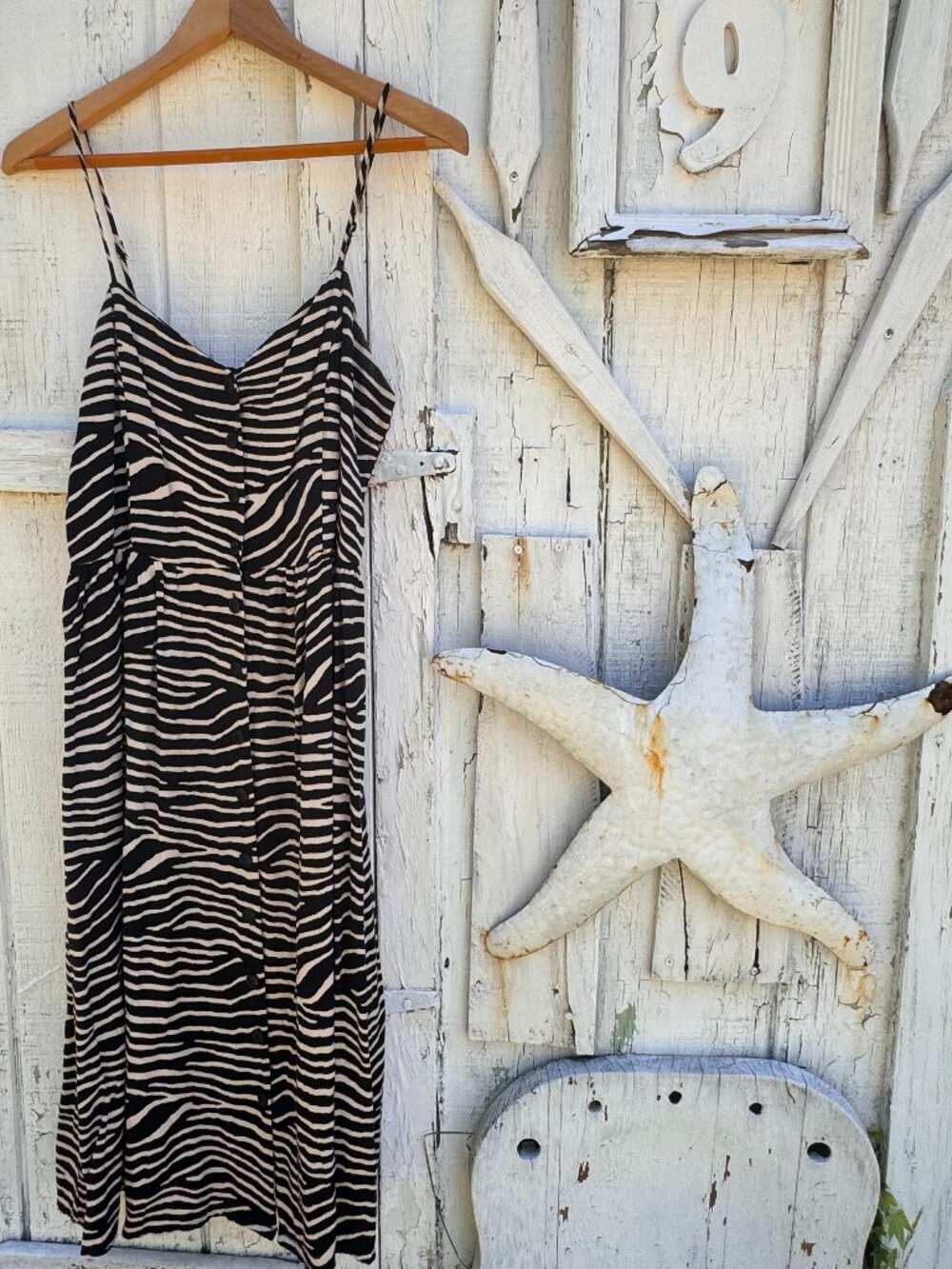 Animal Print Midi Sun dress | Size 12 - Picture 2 of 8